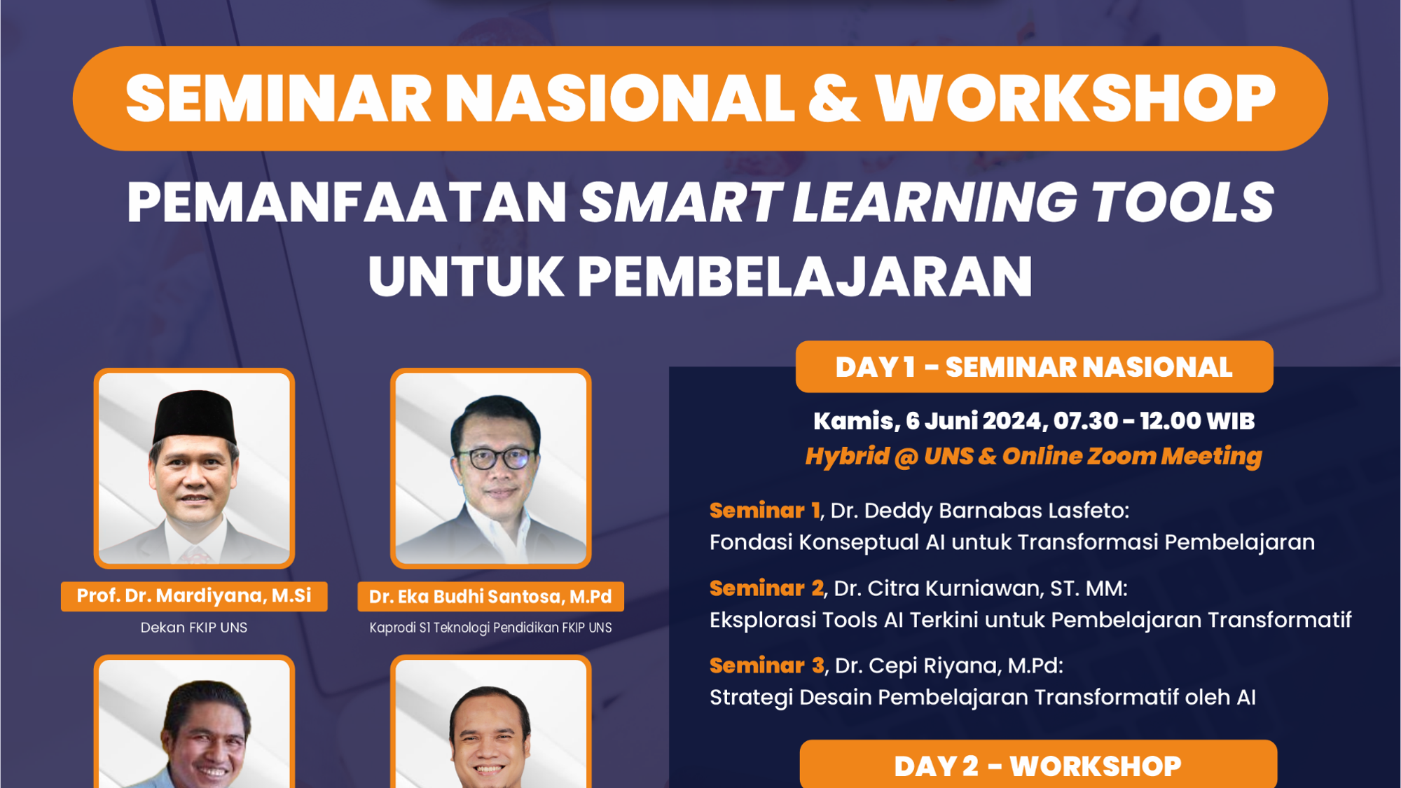 Ayo Daftar Seminar Nasional & Workshop Pemanfaatan Smart Learning Tools untuk Para Guru
