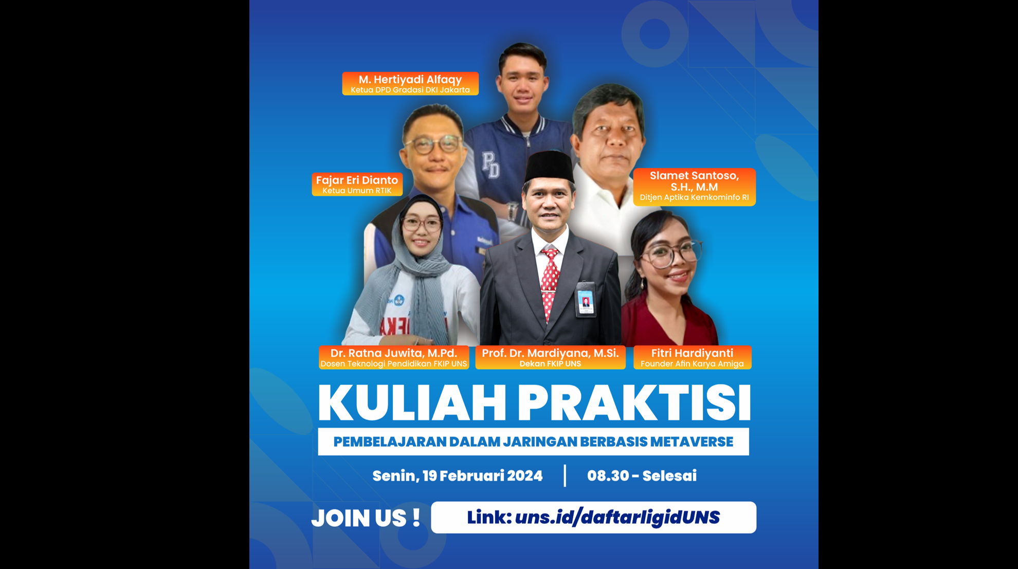 Kuliah Praktisi bersama Kominfo: Pembelajaran dalam Jaringan Berbasis Metaverse