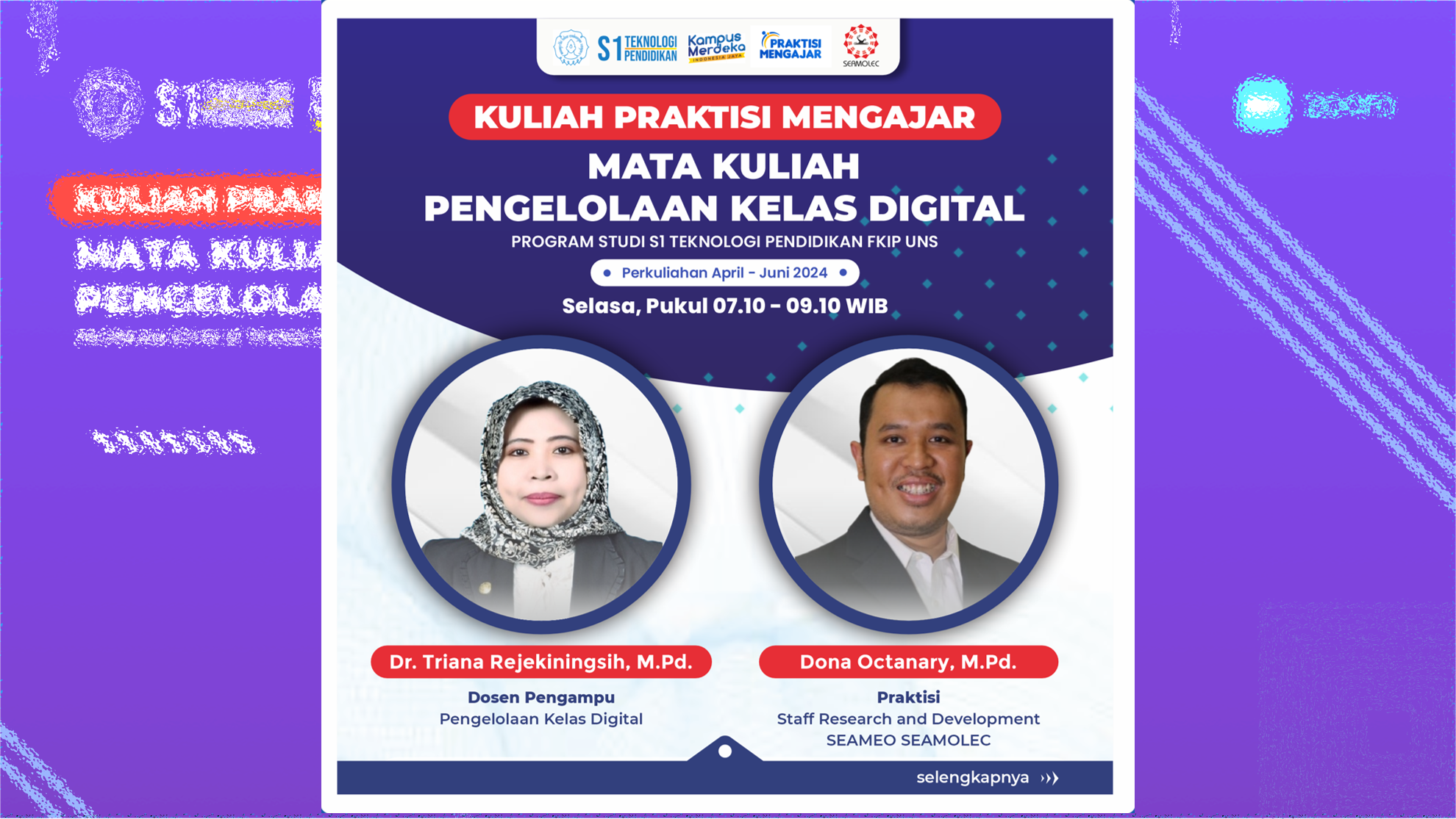 Kuliah Praktisi Mengajar: Mata Kuliah Pengelolaan Kelas Digital