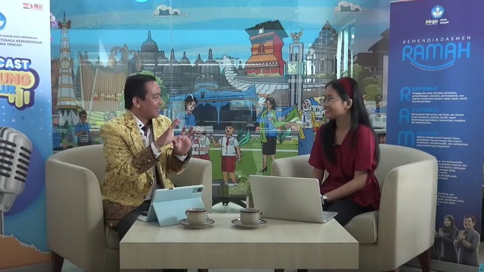 Ken Cinta, Mahasiswa S1 Teknologi Pendidikan FKIP UNS Tampil Profesional di Podcast BBGTK Jawa Tengah