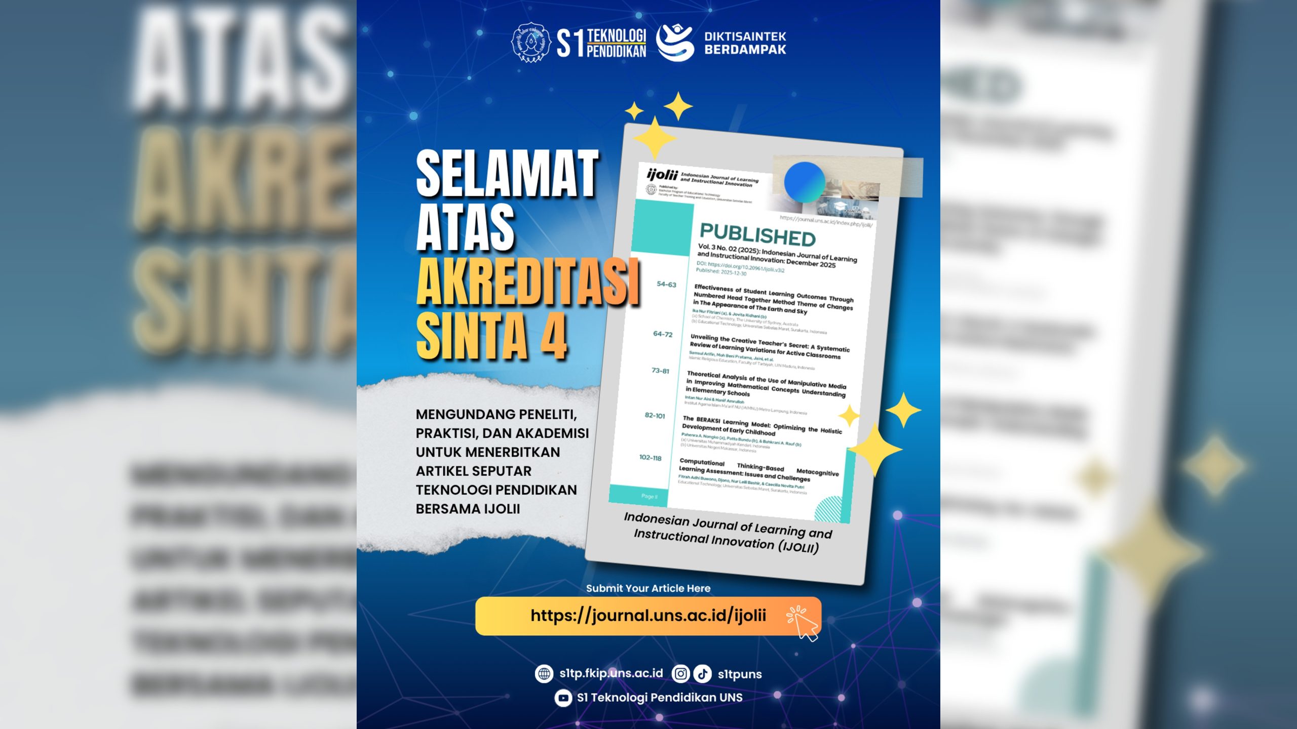 IJOLII Resmi Terakreditasi Sinta 4: Langkah Awal Menuju Kualitas Publikasi yang Lebih Unggul